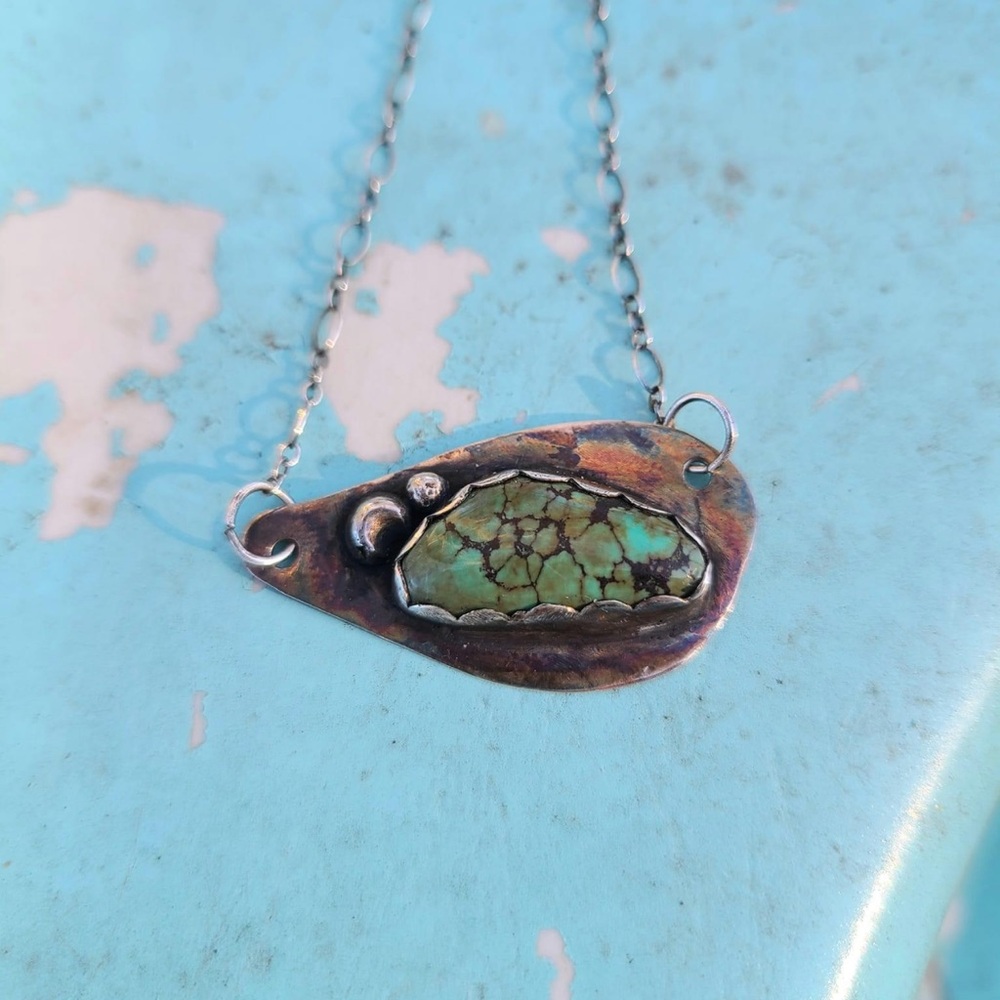 Handmade Turquoise Pendant Necklace